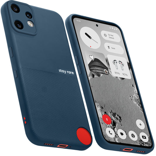 Matte Grip Silicone Case With Camera Protection & Microfiber Lining For CMF Nothing Phone 2 Pro