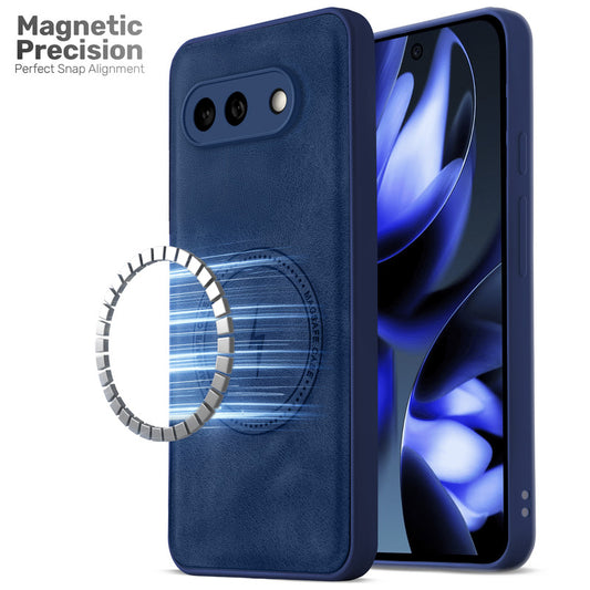 Refined PU Leather Case for Google Pixel 9A 5G , with Support for MagSafe & Wireless Accessories
