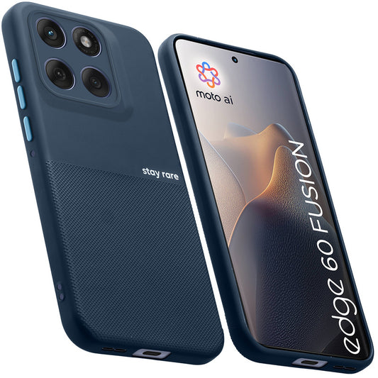 Premium Silicone Textured Case With Camera Protection & Inner Microfiber Lining Back Cover For Motorola Edge 60 Fusion 5G