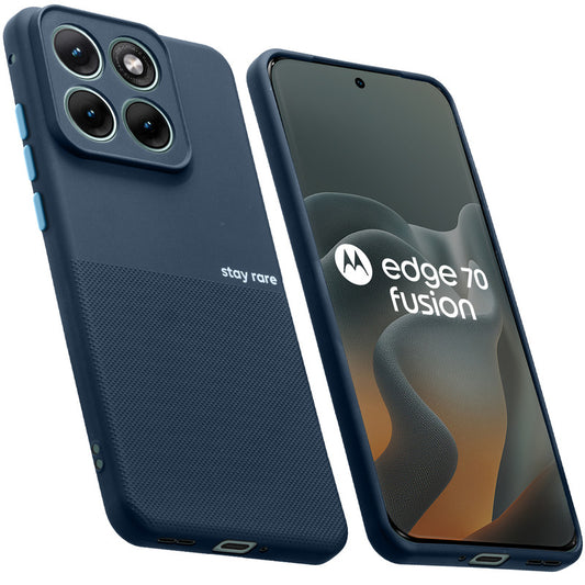 Premium Silicone Textured Case With Camera Protection & Inner Microfiber Lining Back Cover For Motorola Edge 70 Fusion 5G