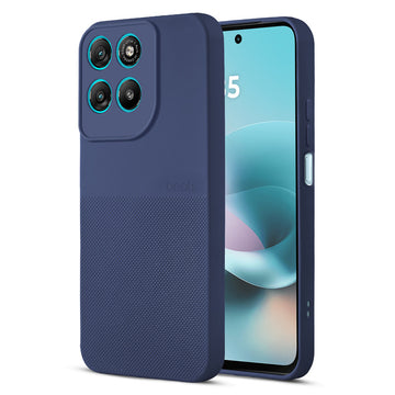 Durable Silicone Matte Back Cover with Textured Grip & Raised Camera Edges for Motorola G67 Power 5G