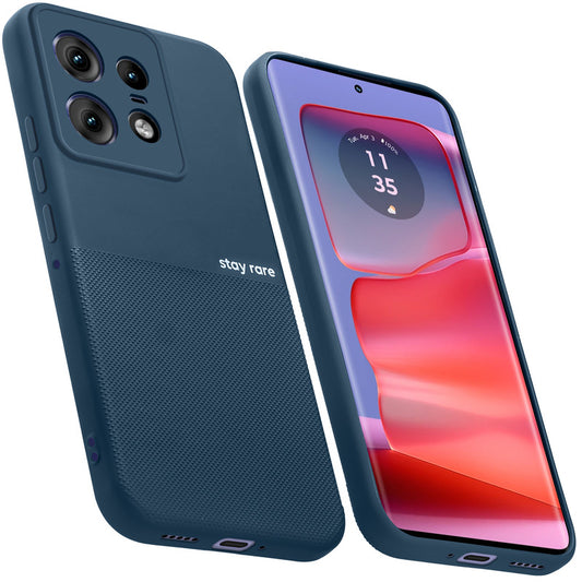 Matte Grip Silicone Case With Camera Protection & Microfiber Lining For Motorola Moto Edge 50 Pro 5G