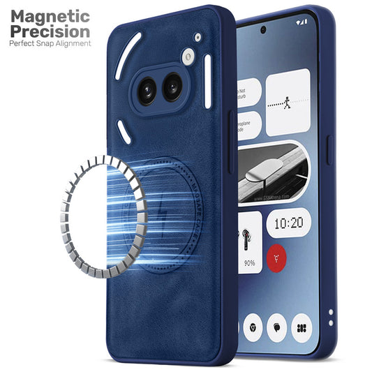 Refined PU Leather Case for Nothing Phone 2A , with Support for MagSafe & Wireless Accessories