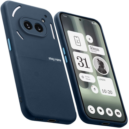 Premium Silicone Textured Case With Camera Protection & Inner Microfiber Lining Back Cover For Nothing Phone 2A