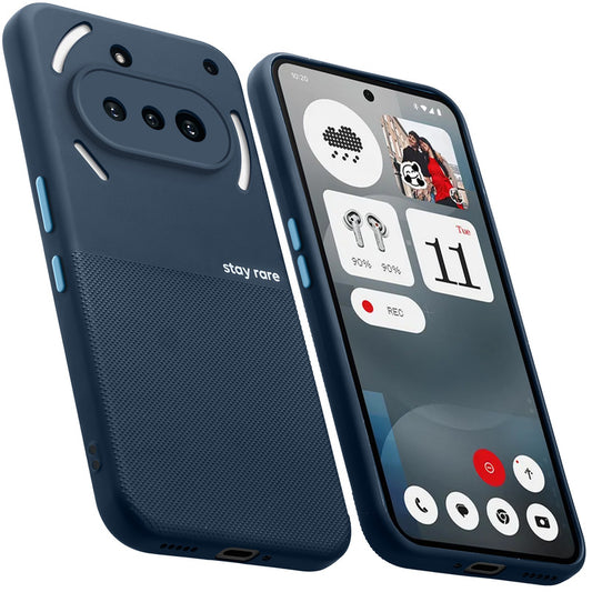 Premium Silicone Textured Case With Camera Protection & Inner Microfiber Lining Back Cover For Nothing Phone 3A 5G