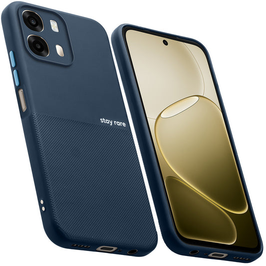 Premium Silicone Textured Case With Camera Protection & Inner Microfiber Lining Back Cover For OPPO A6 Pro 5G