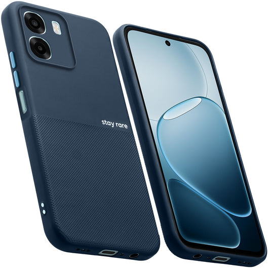 Premium Silicone Textured Case With Camera Protection & Inner Microfiber Lining Back Cover For OPPO K14x 5G