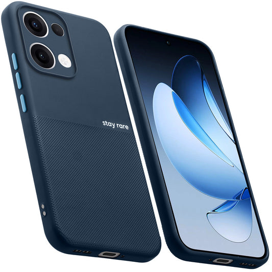 Premium Silicone Textured Case With Camera Protection & Inner Microfiber Lining Back Cover For OPPO Reno 13 5G