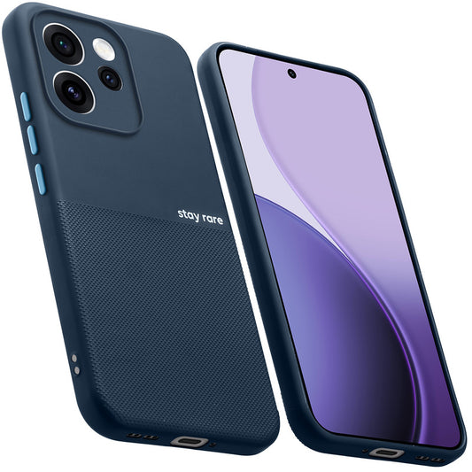 Premium Silicone Textured Case With Camera Protection & Inner Microfiber Lining Back Cover For OPPO Reno 15 Pro Mini 5G