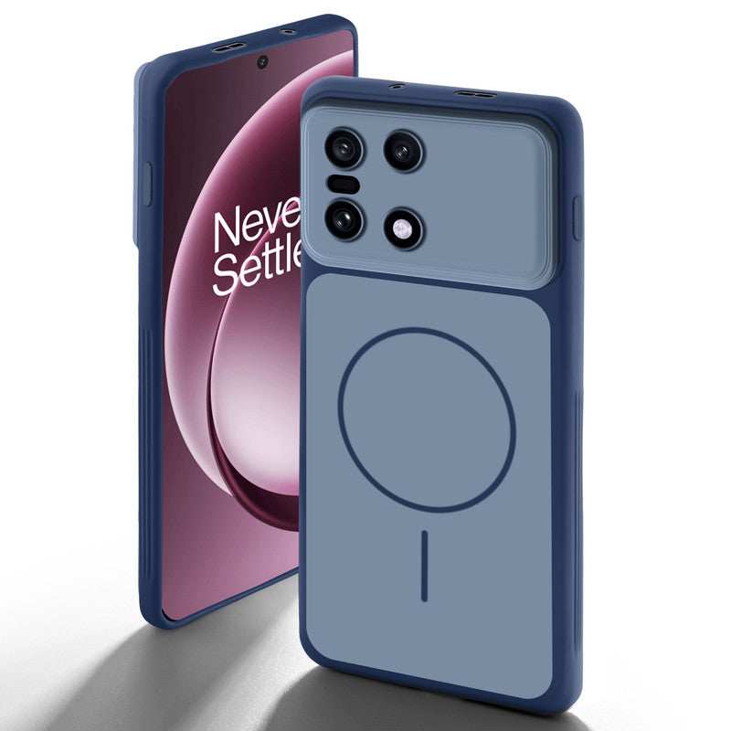 Dual tone silicone Blue back cover for OnePlus 15 5G showing camera protection and design