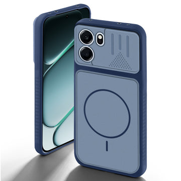 Blue back cover for OnePlus Nord CE 6 5G with camera cut protection and ring design on back side.