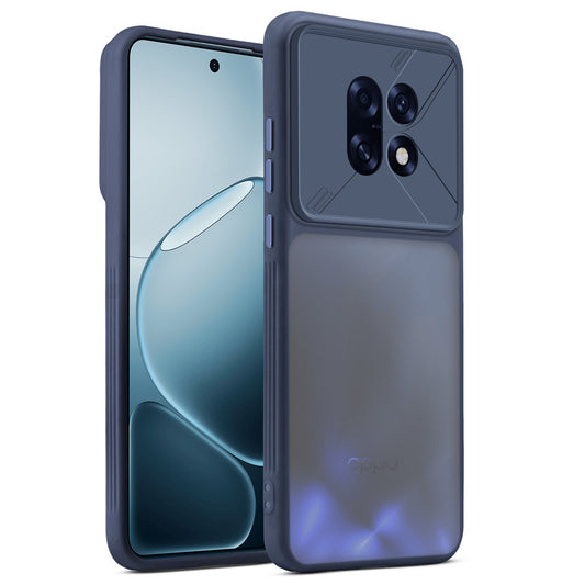 Premium Frosted Back Cover with Textured Camera Design & Metal-Look Buttons for Oppo F31 Pro Plus 5G