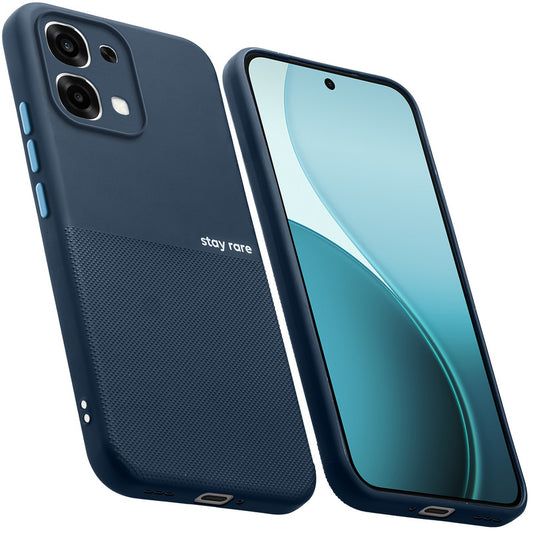 Premium Silicone Textured Case With Camera Protection & Inner Microfiber Lining Back Cover For Oppo F33 5G