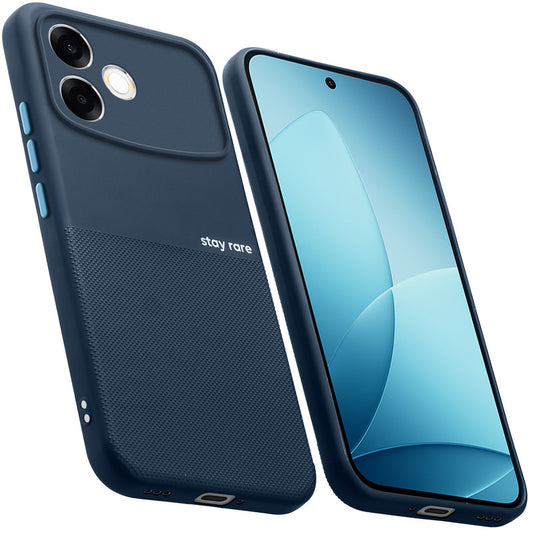 Premium Silicone Textured Case With Camera Protection & Inner Microfiber Lining Back Cover For OPPO F33 Pro 5G