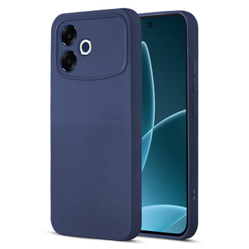 Durable Silicone Matte Back Cover with Textured Grip & Raised Camera Edges for Oppo F33 Pro 5G