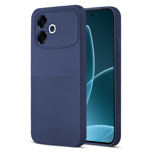 Durable Silicone Matte Back Cover with Textured Grip & Raised Camera Edges for Oppo F33 Pro 5G