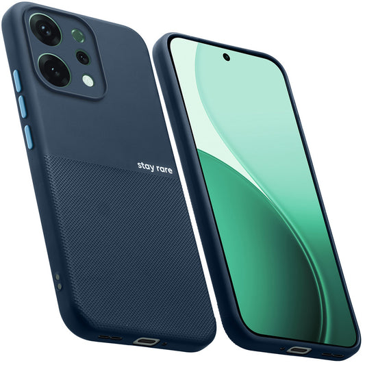 Premium Silicone Textured Case With Camera Protection & Inner Microfiber Lining Back Cover For Oppo Reno 14 5G