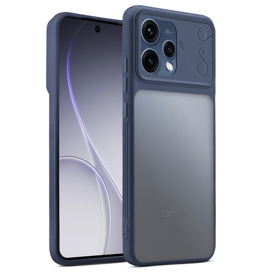 Premium Frosted Back Cover with Textured Camera Design & Metal-Look Buttons for Oppo Reno 15 5G