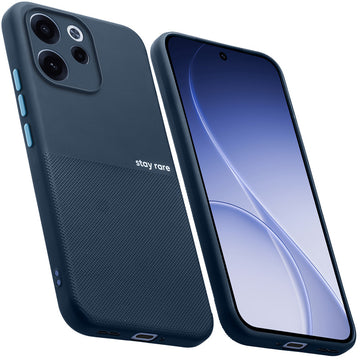 Premium Silicone Textured Case With Camera Protection & Inner Microfiber Lining Back Cover For Oppo Reno 15C 5G