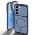 Blue back cover for Realme 16x 5G with camera cut protection and ring design on back side.