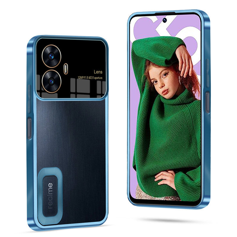 Clear Logo Cut Case with Raised Camera Guard for Realme C55