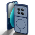 Blue back cover for Redmi Note 15 Pro 5G with camera cut protection and ring design on back side.