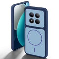 Blue back cover for Redmi Note 15 Pro 5G with camera cut protection and ring design on back side.
