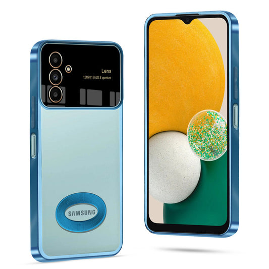 Clear Logo Cut Case with Raised Camera Guard for Samsung A04s