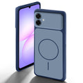Dual tone silicone Blue back cover for Samsung A07 5G showing camera protection and design