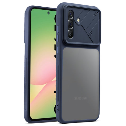 Premium Frosted Back Cover with Textured Camera Design & Metal-Look Buttons for Samsung A56 5G