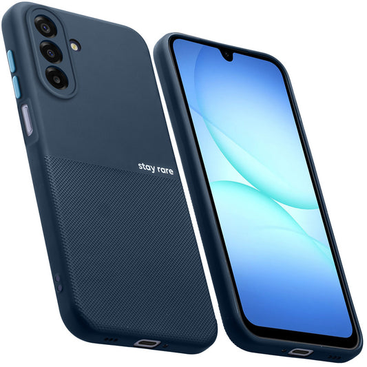 Premium Silicone Textured Case With Camera Protection & Inner Microfiber Lining Back Cover For Samsung M17 5G