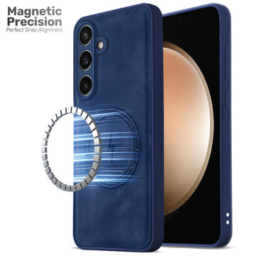 Refined PU Leather Case for Samsung S23 FE 5G , with Support for MagSafe & Wireless Accessories
