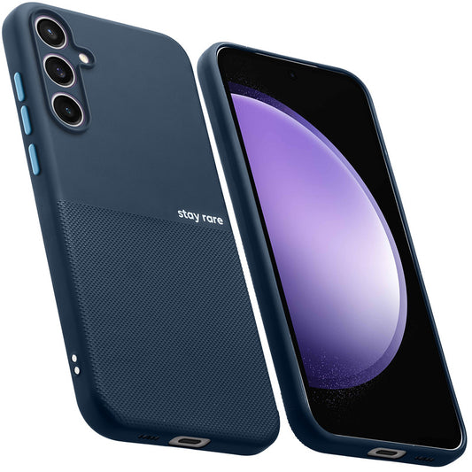 Premium Silicone Textured Case With Camera Protection & Inner Microfiber Lining Back Cover For Samsung S23 FE 5G