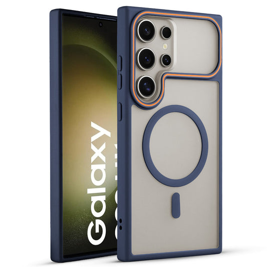Premium MagSafe Case for Samsung S23 Ultra 5G with Frosted Back, Soft Silicone Edges & Raised Camera Protection