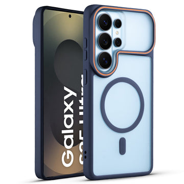 Premium MagSafe Case for Samsung S25 Ultra 5G with Frosted Back, Soft Silicone Edges & Raised Camera Protection