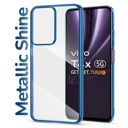 Shiny Edge Hard Case For Vivo T4X 5G