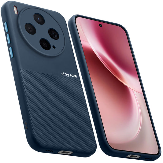 Premium Silicone Textured Case With Camera Protection & Inner Microfiber Lining Back Cover For Vivo X300 5G