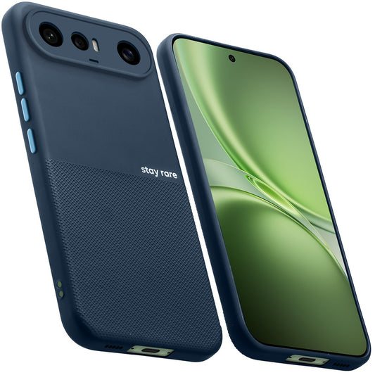 Premium Silicone Textured Case With Camera Protection & Inner Microfiber Lining Back Cover For Vivo X300 FE 5G