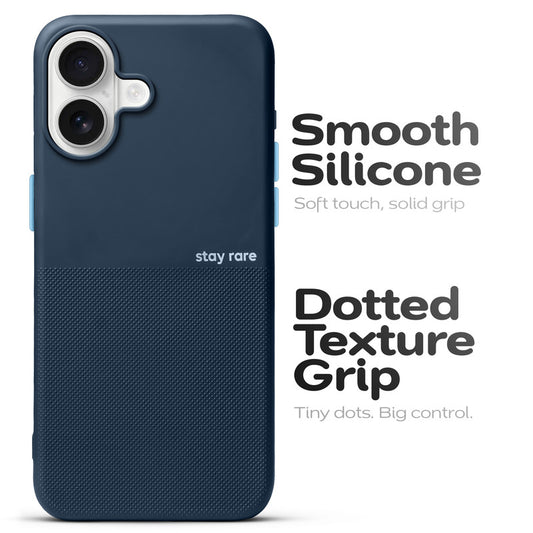 Premium Silicone Textured Case With Camera Protection & Inner Microfiber Lining Back Cover For Apple iPhone 17