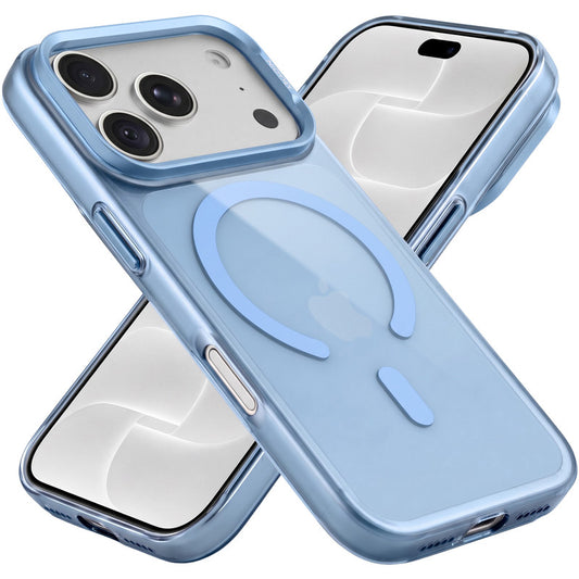 Scratch Resistant Transparent Hard Glossy MagSafe Case with Camera Protection & Metallic Buttons for Apple iphone 18 Pro Max