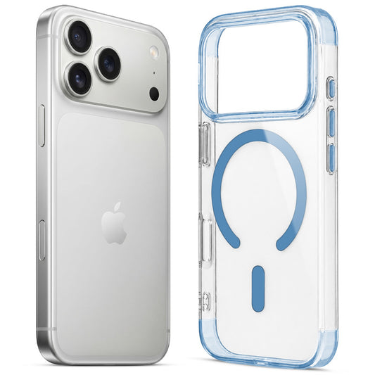 Apple iPhone 18 Pro Max Case with Anti-Yellow Clear Back, Soft TPU Colored Edges, Camera Protection & MagSafe Compatibility