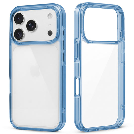 Apple iPhone 18 Pro Max Case with Transparent Back, Colored & Soft Edges, Hard TPU Back & Camera Protection