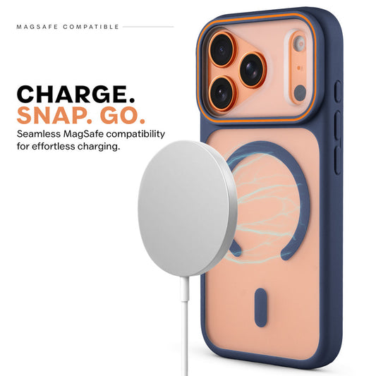 Premium MagSafe Case for Apple iphone 18 Pro Max with Frosted Back, Soft Silicone Edges & Raised Camera Protection