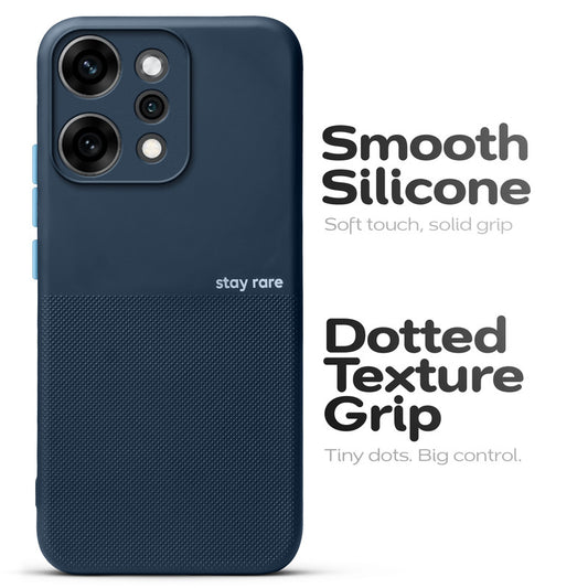 Premium Silicone Textured Case With Camera Protection & Inner Microfiber Lining Back Cover For OPPO Reno 14 Pro 5G