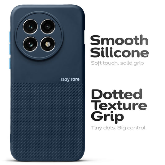 Premium Silicone Textured Case With Camera Protection & Inner Microfiber Lining Back Cover For OnePlus 13R 5G