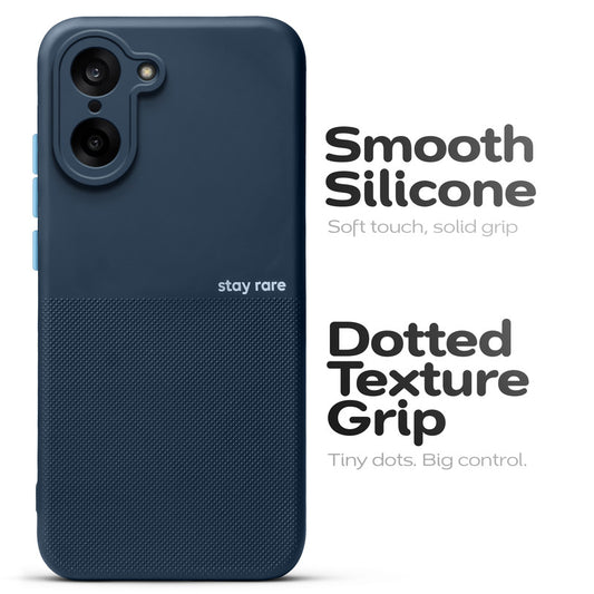 Premium Silicone Textured Case With Camera Protection & Inner Microfiber Lining Back Cover For OnePlus Nord CE 5 5G