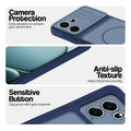 Blue phone case for OnePlus Nord CE 6 5G showing camera safety edges, anti slip side grip and easy press button covers.