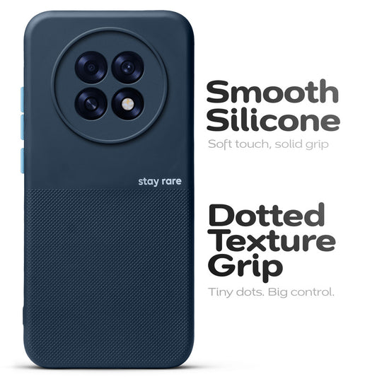 Premium Silicone Textured Case With Camera Protection & Inner Microfiber Lining Back Cover For OPPO F31 Pro Plus 5G