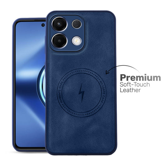 Refined PU Leather Case for Oppo K13 5G , with Support for MagSafe & Wireless Accessories