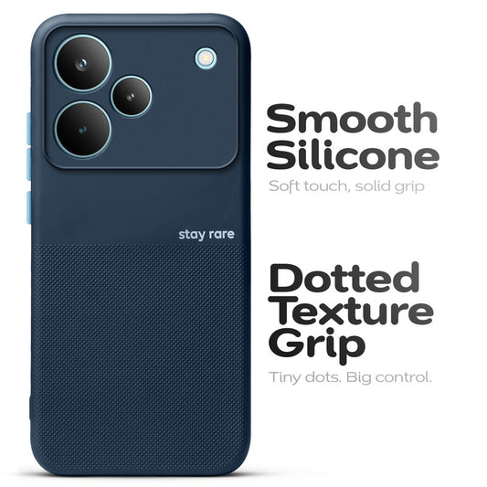 Premium Silicone Textured Case With Camera Protection & Inner Microfiber Lining Back Cover For Realme P4 Pro 5G